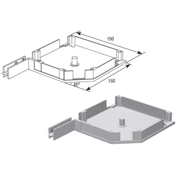 ДОРХАН Крышка боковая RK15039 GOLDEN OAK