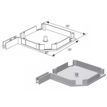 ДОРХАН Крышка боковая RK13708 серебристая