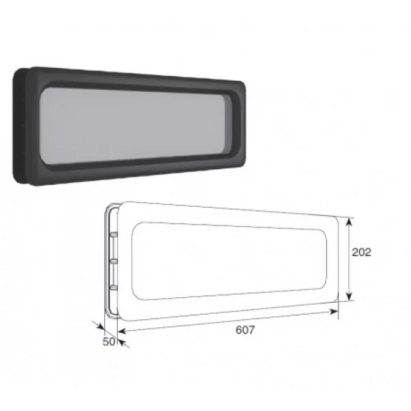 ДОРХАН Окно акриловое 607х202, DH85602