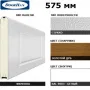 ДОРХАН Панель 575мм Нфиленка230/Нстукко GOLDEN OAK(Золотой дуб)/белая(RAL9003), 3F230/S00-GLK/9003