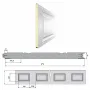 ДОРХАН Панель 575мм Нфиленка230/Нстукко красно-корич(RAL8017)/белая(RAL9003), 3F230/S00-8017/9003