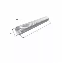 ДОРХАН Пружина окрашенная 152-10,0 левая, 36010/mL/RAL7004