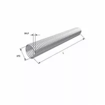 ДОРХАН Пружина окрашенная 152-10,5 левая, 36005/mL/RAL7004