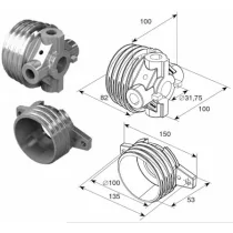 ДОРХАН Окончание пружины М 95U (OMI 3-3/4" U) на вал ф 1,25", 1312