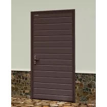 ДОРХАН Дверь DoorHan/980/2050/УЛЬТРА(B)/500/8017 доска/9003 доска/правая/с угловой рамой/серебро/ключ-ключ, DUB-980/500/8017/9003/N/R