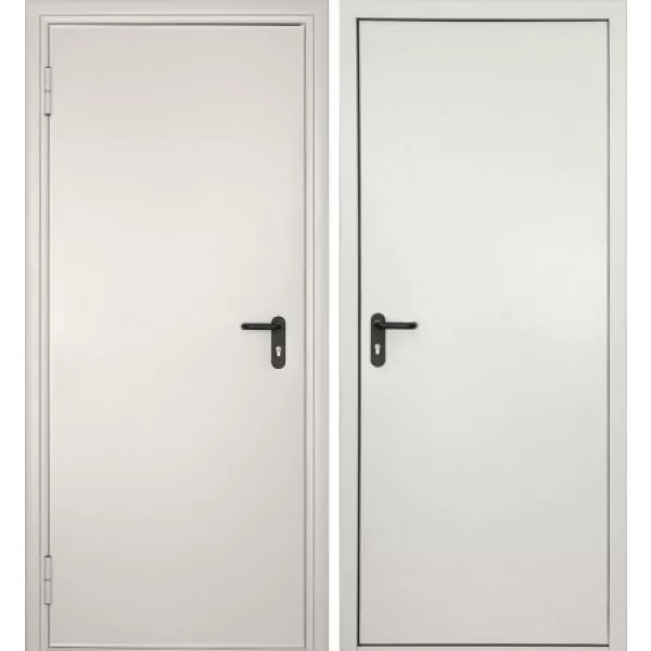 ДОРХАН Дверь DoorHan/1080/2050/Противопож.EI60/одност./глухая/глад./глад./RAL7035/лев./угл. рама, DPG60/1080/2050/7035/L/N