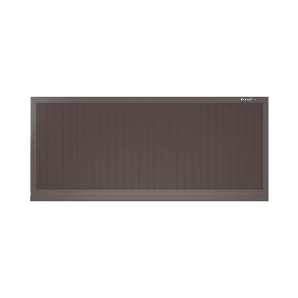 ДОРХАН Откатные ворота 3500х1100 цвета RAL 3000 (коричневый) с дизайном 'доска' без автоматики