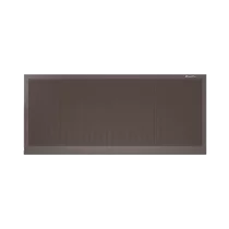 ДОРХАН Откатные ворота 4000х1200 цвета RAL 3000 (коричневый) с дизайном 'доска' без автоматики