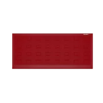ДОРХАН Откатные ворота 3900х1900 цвета RAL 3000 (красный) с дизайном 'филенка' без автоматики