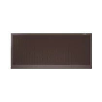 ДОРХАН Откатные ворота 2800х1600 цвета RAL 8017 (коричнево-красный) с дизайном 'доска' без автоматики