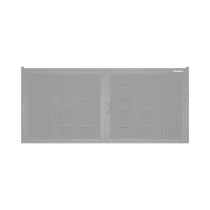 ДОРХАН Распашные ворота 2900х1000 цвета RAL 7004 (серый) с дизайном 'филенка' без автоматики