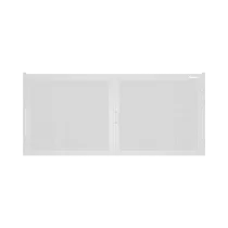 ДОРХАН Распашные ворота 5000х1700 цвета RAL 9003 (белый) с дизайном 'филенка' с автоматикой