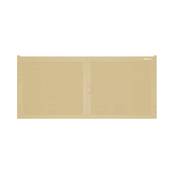 ДОРХАН Распашные ворота 5000х1800 цвета RAL 1014 (бежевый) с дизайном 'филенка' с автоматикой ДОРХАН Распашные ворота 5000х1800 цвета RAL 1014 (бежевый) с дизайном 'филенка' с автоматикой