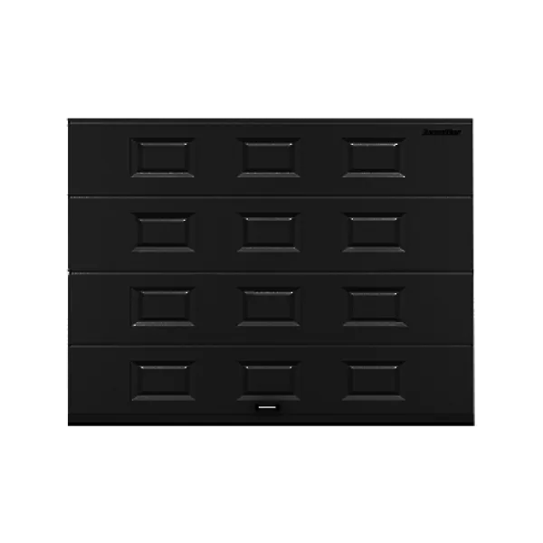 ДОРХАН Секционные ворота стальные 4600х3000 цвета RAL 7016 (антрацит) с дизайном 'филенка' без автоматики