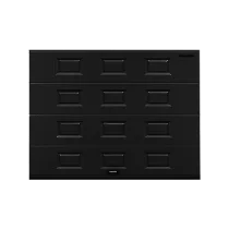 ДОРХАН Секционные ворота стальные 4000х2100 цвета RAL 7016 (антрацит) с дизайном 'филенка' без автоматики