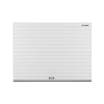 ДОРХАН Секционные ворота стальные 4500х2800 цвета RAL 9003 (белый) с дизайном 'доска' с автоматикой