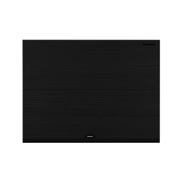 ДОРХАН Секционные ворота стальные 3100х2100 цвета RAL 7016 (антрацит) с дизайном 'волна' без автоматики