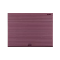 ДОРХАН Секционные ворота стальные 3500х2600 цвета RAL 3005 (бордовый) с дизайном 'волна' без автоматики