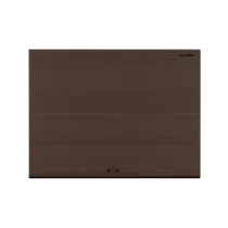 ДОРХАН Секционные ворота стальные 3500х3000 цвета RAL 8017 (коричнево-красный) с дизайном 'волна' без автоматики