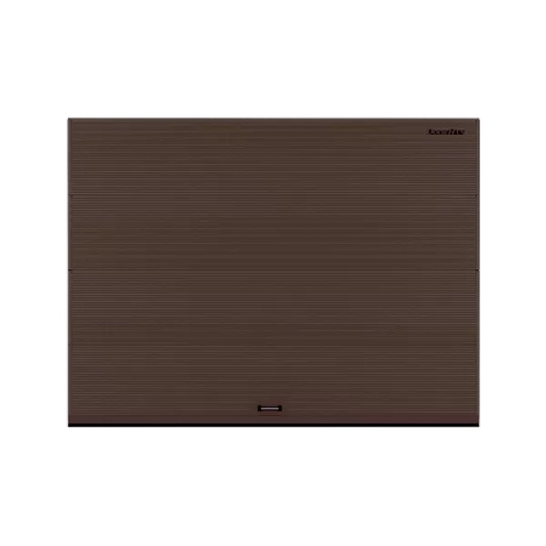 ДОРХАН Секционные ворота стальные 4100х2000 цвета RAL 8017 (коричнево-красный) с дизайном 'волна' без автоматики