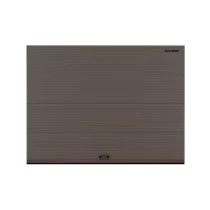 ДОРХАН Секционные ворота стальные 2700х2600 цвета RAL 3000 (коричневый) с дизайном 'волна' с автоматикой