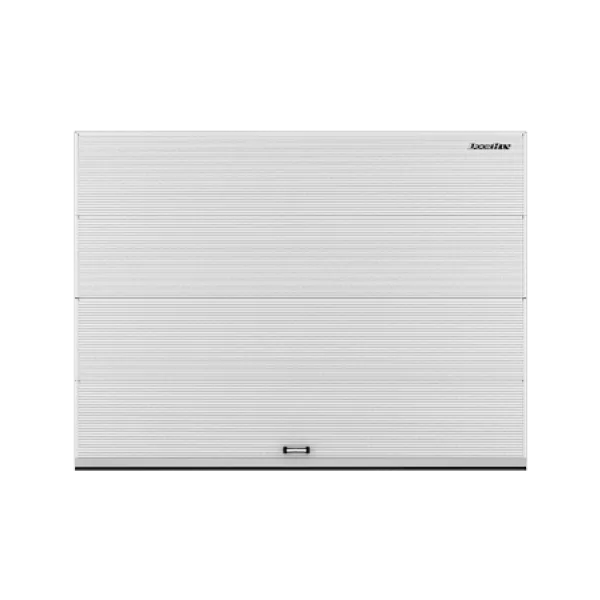 ДОРХАН Секционные ворота стальные 2200х2700 цвета RAL 9003 (белый) с дизайном 'волна' с автоматикой ДОРХАН Секционные ворота стальные 2200х2700 цвета RAL 9003 (белый) с дизайном 'волна' с автоматикой