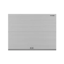 ДОРХАН Секционные ворота стальные 2900х2100 цвета RAL 9006 (серебристый) с дизайном 'волна' с автоматикой