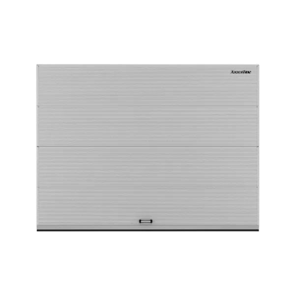 ДОРХАН Секционные ворота стальные 4700х2700 цвета RAL 9006 (серебристый) с дизайном 'волна' с автоматикой ДОРХАН Секционные ворота стальные 4700х2700 цвета RAL 9006 (серебристый) с дизайном 'волна' с автоматикой