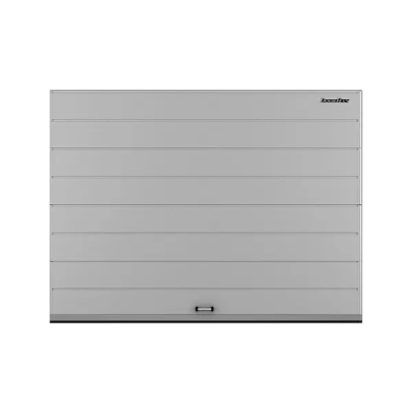ДОРХАН Секционные ворота стальные 2800х2900 цвета RAL 7004 (серый) с дизайном 'широкая центральная полоса' с автоматикой
