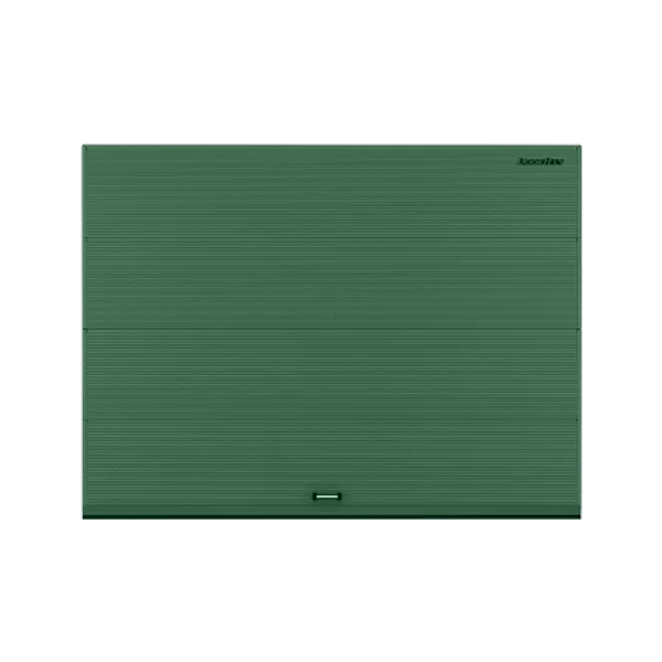 ДОРХАН Секционные ворота стальные 4200х3000 цвета RAL 6005 (зелёный) с дизайном 'волна' с автоматикой