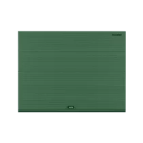 ДОРХАН Секционные ворота стальные 3900х2000 цвета RAL 6005 (зелёный) с дизайном 'волна' с автоматикой
