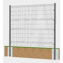 ДОРХАН Система ограждений 84000х2050 цвета RAL 7004 (серый)